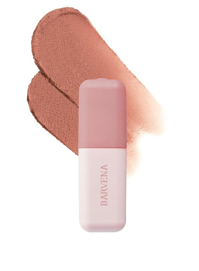 BARVENA NUDE BLUR TINT  | Soft Velvet Matte Lip Stain & Cheek Tint | Lightweight Blurring Tint for a Smooth & Airbrushed Finish | 24H Long-Lasting & Non-Sticky Formula,01SALMON BEIGE - Image 1